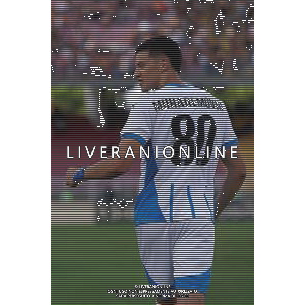 TVEM September 24, 2024 Lecce, Italy - US Lecce vs US Sassuolo - Coppa Italia round of 16 match 2024/25 - Via Del Mare Stadium. In the pic: Tarik Muharemovic of US Sassuolo celebrates after scoring a goal foto emmanuele mastrodonato-ag aaldo liverani sas