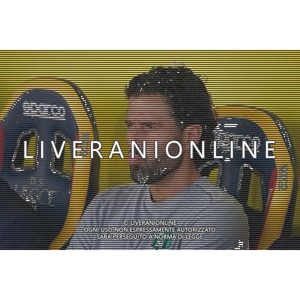 TVEM September 24, 2024 Lecce, Italy - US Lecce vs US Sassuolo - Coppa Italia round of 16 match 2024/25 - Via Del Mare Stadium. In the pic: coach Fabio Grosso of US Sassuolo foto emmanuele mastrodonato-ag aaldo liverani sas
