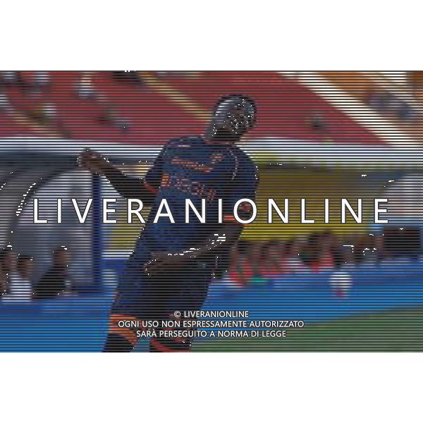 TVEM September 24, 2024 Lecce, Italy - US Lecce vs US Sassuolo - Coppa Italia round of 16 match 2024/25 - Via Del Mare Stadium. In the pic: Lameck Banda of US Lecce foto emmanuele mastrodonato-ag aaldo liverani sas