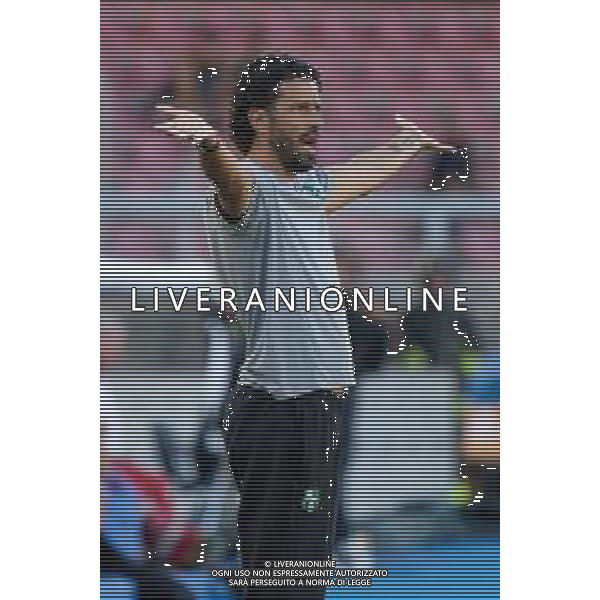 TVEM September 24, 2024 Lecce, Italy - US Lecce vs US Sassuolo - Coppa Italia round of 16 match 2024/25 - Via Del Mare Stadium. In the pic: coach Fabio Grosso of US Sassuolo foto emmanuele mastrodonato-ag aaldo liverani sas