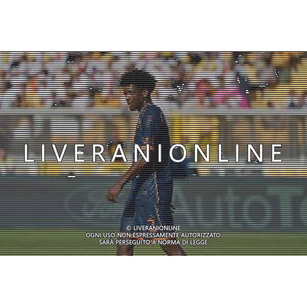 TVEM September 24, 2024 Lecce, Italy - US Lecce vs US Sassuolo - Coppa Italia round of 16 match 2024/25 - Via Del Mare Stadium. In the pic: Andy Pelmard of US Lecce foto emmanuele mastrodonato-ag aaldo liverani sas