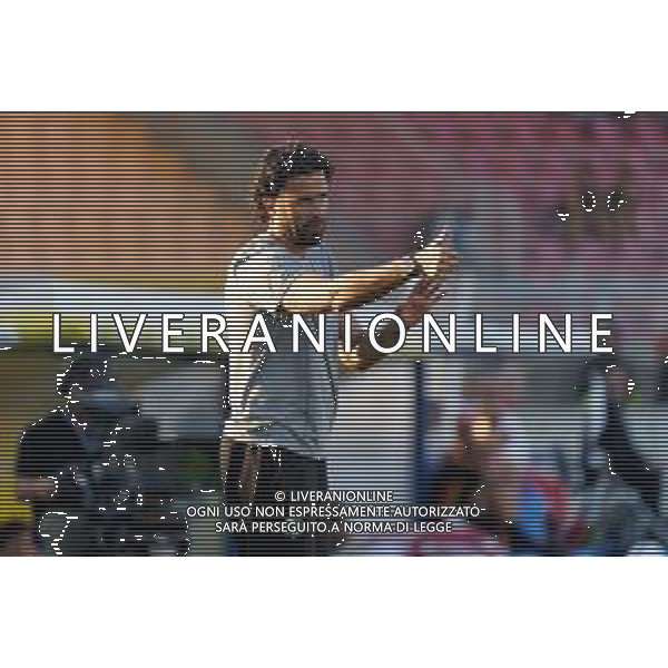 TVEM September 24, 2024 Lecce, Italy - US Lecce vs US Sassuolo - Coppa Italia round of 16 match 2024/25 - Via Del Mare Stadium. In the pic: coach Fabio Grosso of US Sassuolo foto emmanuele mastrodonato-ag aaldo liverani sas
