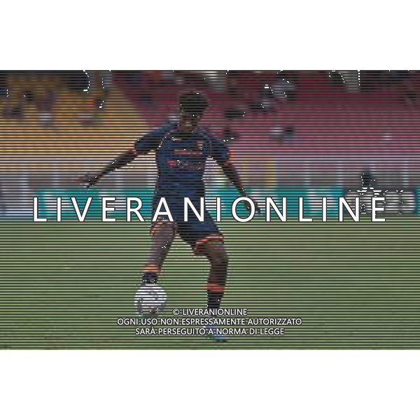 TVEM September 24, 2024 Lecce, Italy - US Lecce vs US Sassuolo - Coppa Italia round of 16 match 2024/25 - Via Del Mare Stadium. In the pic: Andy Pelmard of US Lecce foto emmanuele mastrodonato-ag aaldo liverani sas