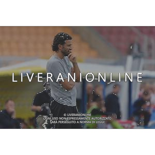 TVEM September 24, 2024 Lecce, Italy - US Lecce vs US Sassuolo - Coppa Italia round of 16 match 2024/25 - Via Del Mare Stadium. In the pic: coach Fabio Grosso of US Sassuolo foto emmanuele mastrodonato-ag aaldo liverani sas