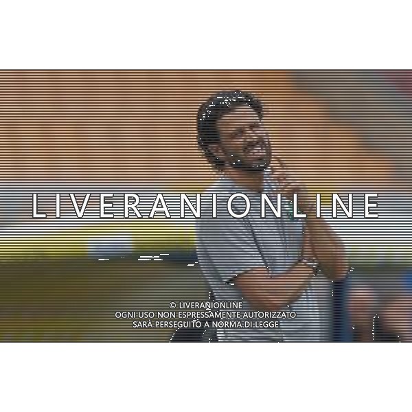 TVEM September 24, 2024 Lecce, Italy - US Lecce vs US Sassuolo - Coppa Italia round of 16 match 2024/25 - Via Del Mare Stadium. In the pic: coach Fabio Grosso of US Sassuolo foto emmanuele mastrodonato-ag aaldo liverani sas