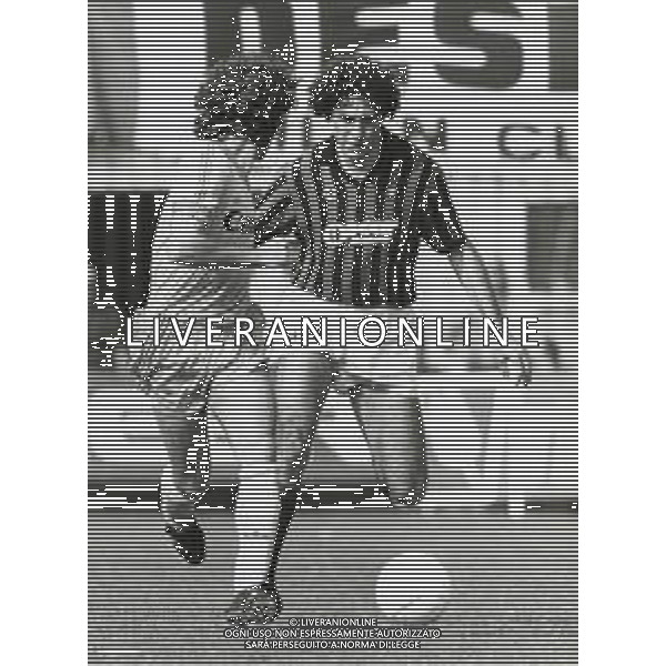 ST-RETROSPETTIVA ROBERTO SCARNECCHIA CALCIATORE NELLA FOTO ROBERTO SCARNECCHIA CON LA MAGLIA DEL MILAN AG ALDO LIVERANI SAS