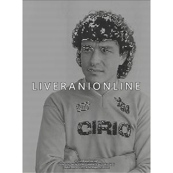 ST-RETROSPETTIVA ROBERTO SCARNECCHIA CALCIATORE NELLA FOTO ROBERTO SCARNECCHIA CON LA MAGLIA DEL NAPOLI CALCIO FOTO ALFREDO CAPOZZI-AG ALDO LIVERANI SAS