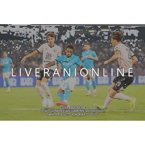 Napoli, Palermo Coppa Italia Nella foto: primo gol Cyril Ngonge Foto Mosca, Ag.Liverani -NAPOLI - PALERMO COPPA ITALIA 26.09.2024