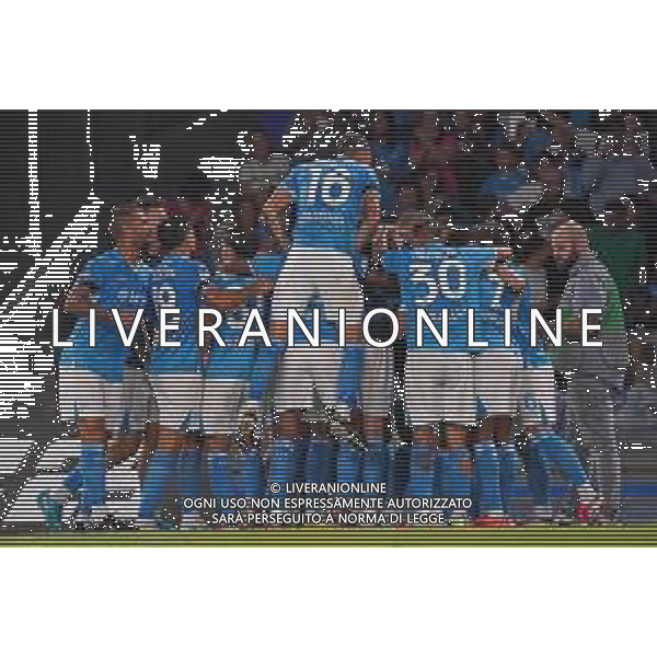 Napoli, Palermo Coppa Italia Nella foto: esultanza napoli Foto Mosca, Ag.Liverani -NAPOLI - PALERMO COPPA ITALIA 26.09.2024