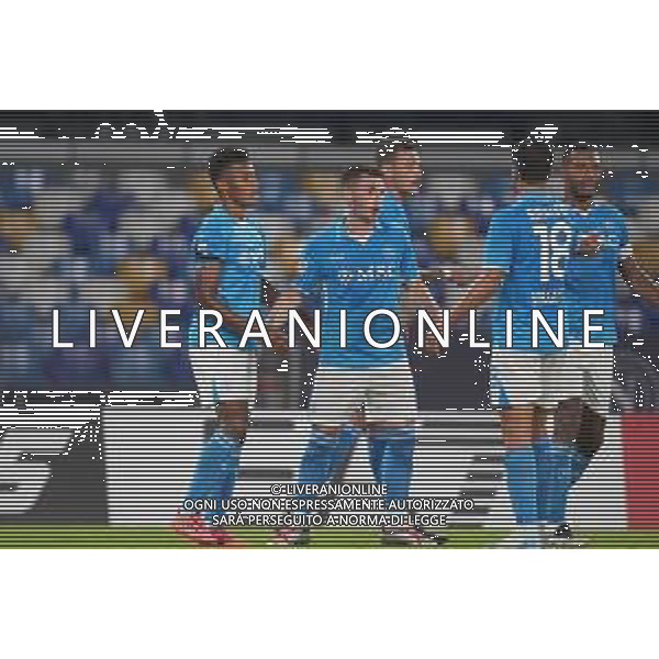 Napoli, Palermo Coppa Italia Nella foto: esultanza David Neres Foto Mosca, Ag.Liverani -NAPOLI - PALERMO COPPA ITALIA 26.09.2024