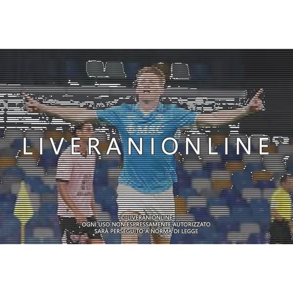 Napoli, Palermo Coppa Italia Nella foto: esultanza Scott McTominay Foto Mosca, Ag.Liverani -NAPOLI - PALERMO COPPA ITALIA 26.09.2024