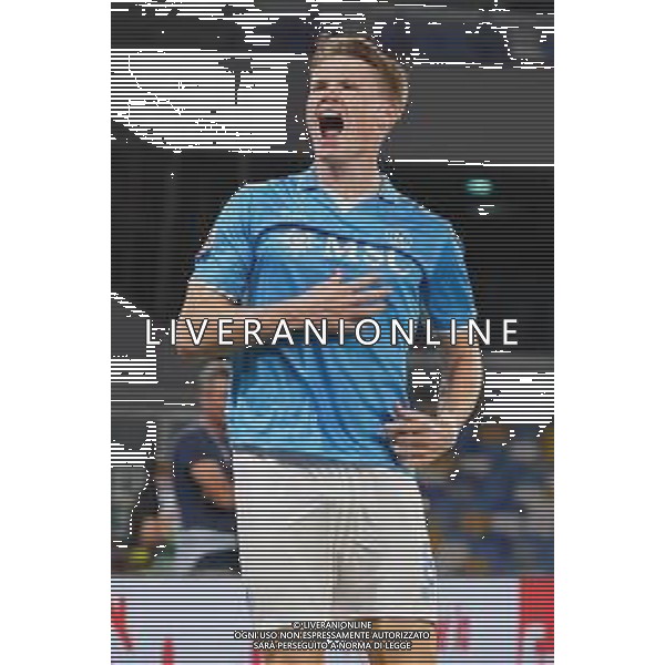 Napoli, Palermo Coppa Italia Nella foto: esultanza Scott McTominay Foto Mosca, Ag.Liverani -NAPOLI - PALERMO COPPA ITALIA 26.09.2024