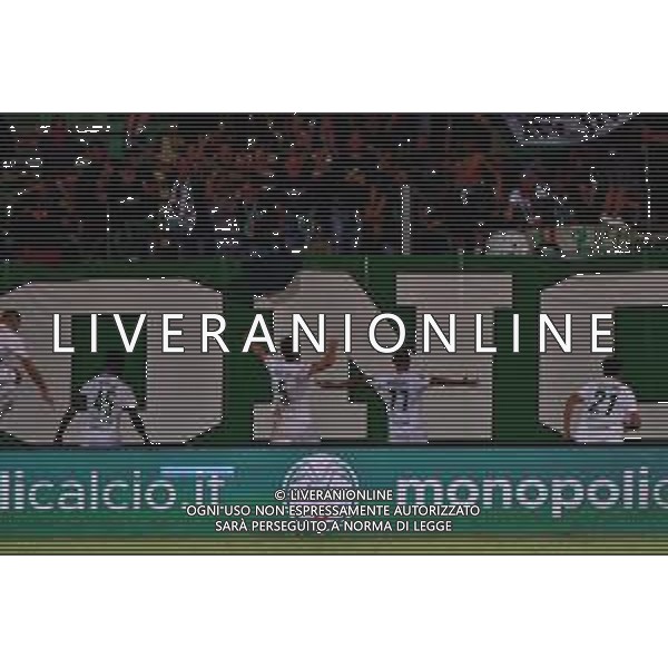 TVEM September 26, 2024 Monopoli, Italy - SS Monopoli 1966 vs Benevento Calcio - Serie C Girone C 2024/25 - Vito Simone Veneziani Stadium. In the pic: Orlando Viteritti of Monopoli celebrates after scoring a goal ©Emmanuele Mastrodonato/AGENZIA ALDO LIVERANI SAS