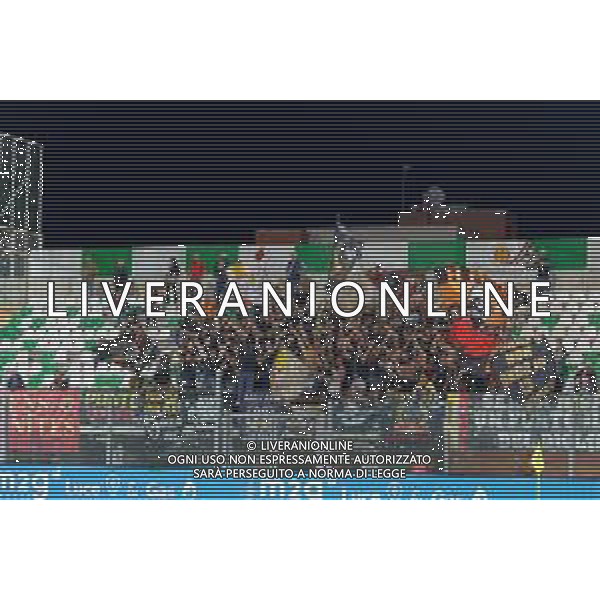 TVEM September 26, 2024 Monopoli, Italy - SS Monopoli 1966 vs Benevento Calcio - Serie C Girone C 2024/25 - Vito Simone Veneziani Stadium. In the pic: Supporters of Benevento Calcio ©Emmanuele Mastrodonato/AGENZIA ALDO LIVERANI SAS
