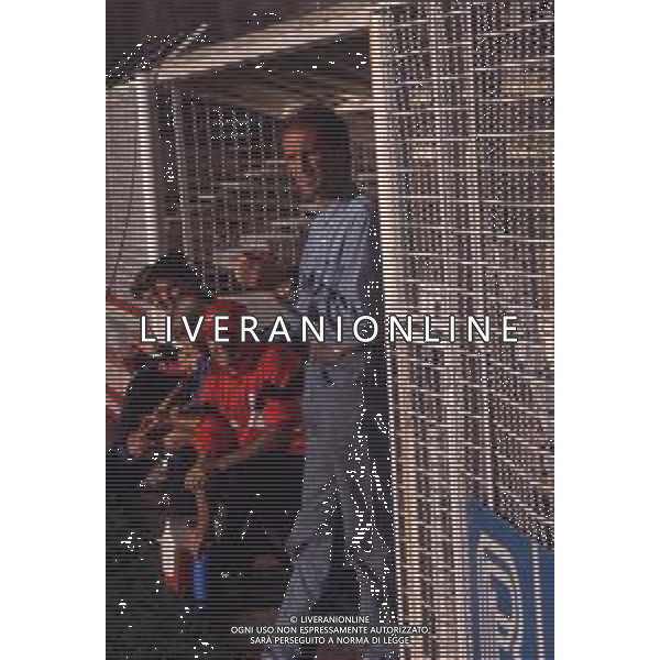 DIAP-RETROSPETTIVA LUCIANO ZECCHINI ALLENATORE CALCIO NELLA FOTO LUCIANO ZECCHINI ALLENATORE LECCO CALCIO NELL\'ANNO 1990 AG ALDO LIVERANI SAS