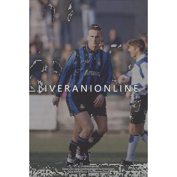DIAP-RETROSPETTIVA MIRKO TACCOLA CALCIATORE NELLA FOTO MIRKO TACCOLA CON LA MAGLIA DELL\'INTER AG ALDO LIVERANI SAS