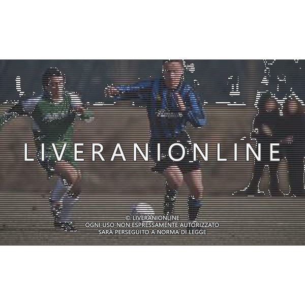 DIAP-RETROSPETTIVA MIRKO TACCOLA CALCIATORE NELLA FOTO MIRKO TACCOLA CON LA MAGLIA DELL\'INTER AG ALDO LIVERANI SAS