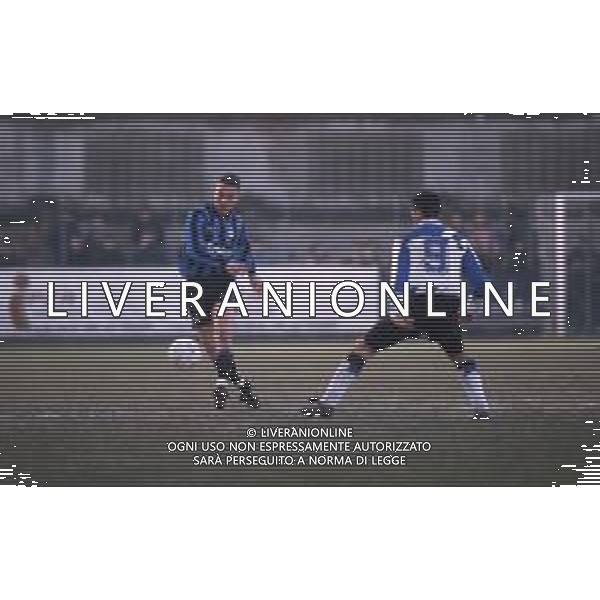 DIAP-RETROSPETTIVA MIRKO TACCOLA CALCIATORE NELLA FOTO MIRKO TACCOLA CON LA MAGLIA DELL\'INTER AG ALDO LIVERANI SAS