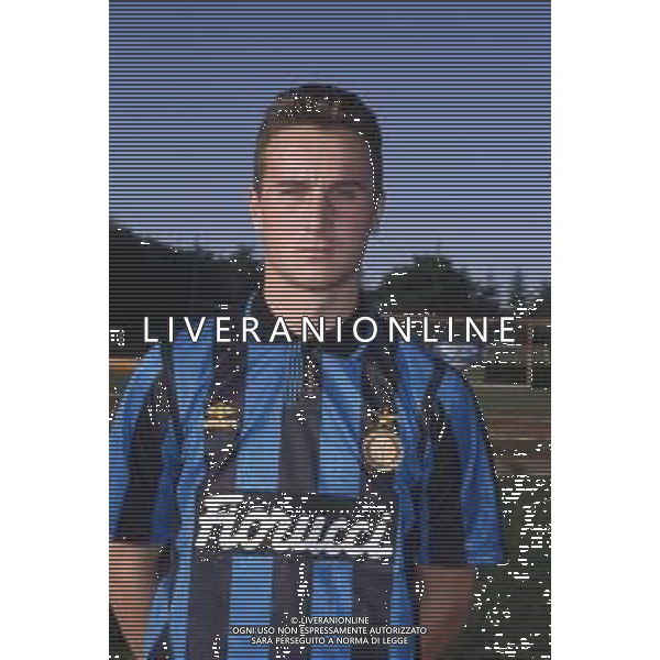 DIAP-RETROSPETTIVA MIRKO TACCOLA CALCIATORE NELLA FOTO MIRKO TACCOLA CON LA MAGLIA DELL\'INTER AG ALDO LIVERANI SAS