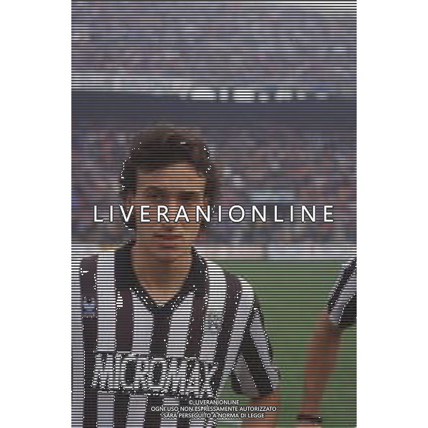DIAP-RETROSPETTIVA LORENZO SCARAFONI CALCIATORE NELLA FOTO LORENZO SCARAFONI CON LA MAGLIA DELL\'ASCOLI CALCIO AG ALDO LIVERANI SAS