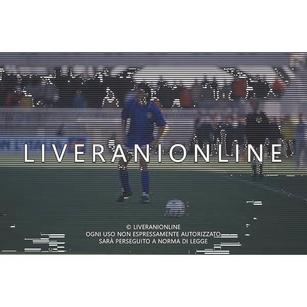 DIAP-RETROSPETTIVA LORENZO SCARAFONI CALCIATORE NELLA FOTO LORENZO SCARAFONI CON LA MAGLIA DELLA NAZIONALE ITALIANA UNDER 21 AG ALDO LIVERANI SAS 