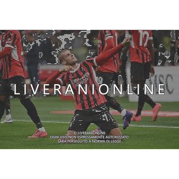 Milan vs Lecce nella foto Alvaro Morata (Milan) esultanza dopo il gol dell\'1 a 0 Milano 27-09-2024 Stadio Giuseppe Meazza - San Siro Campionato Serie A Enilive - 6a giornata foto Roberto Garavaglia/Agenzia Aldo Liverani sas/AGENZIA ALDO LIVERANI SAS