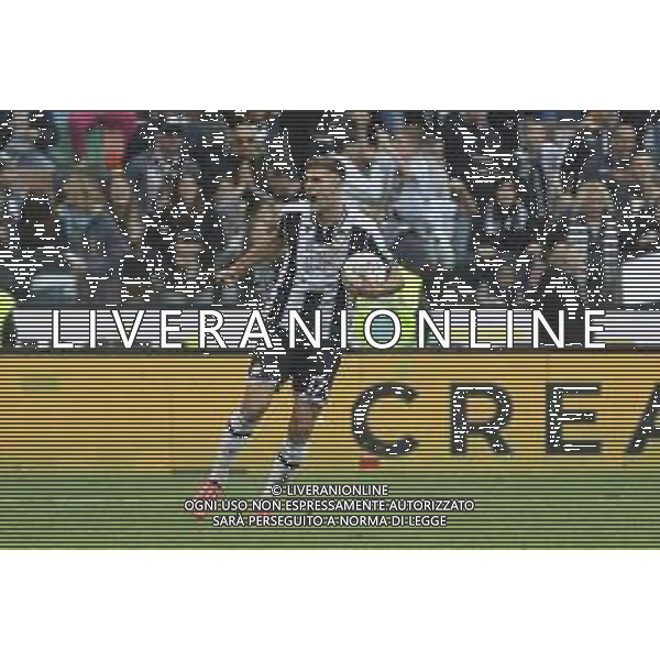 Lorenzo Lucca of Udinese FC celebrates after scoring during Udinese FC vs FC Internazionale, 6° Serie A Enilive 2024-25 game at Bluenergy stadium in Udine (UD), Italy, on September 28, 2024. (Photo by Davide Casentini)/AGENZIA ALDO LIVERANI SAS