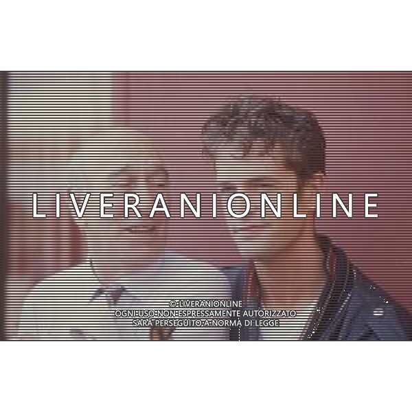 DIAP-RETROSPETTIVA RUPERT EVERETT ATTORE NELLA FOTO RUPERT EVERETT CON IL REGISTA GIULIANO MONTALDO A VENEZIA NELL\'ANNO 1987 AG ALDO LIVERANI SAS