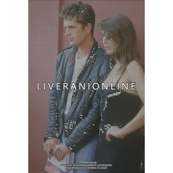 DIAP-RETROSPETTIVA RUPERT EVERETT ATTORE NELLA FOTO RUPERT EVERETT CON ANNABEL BROOKS A VENEZIA ANNO 1987 AG ALDO LIVERANI SAS  