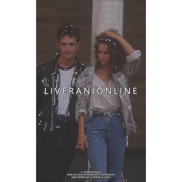DIAP-RETROSPETTIVA RUPERT EVERETT ATTORE NELLA FOTO RUPERT EVERETT CON VALERIA GOLINO A VENEZIA NELL\'ANNO 1987 AG ALDO LIVERANI SAS