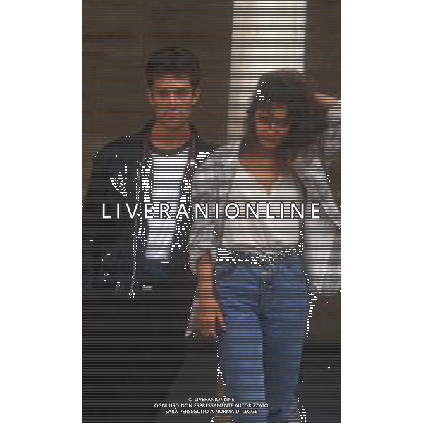 DIAP-RETROSPETTIVA RUPERT EVERETT ATTORE NELLA FOTO RUPERT EVERETT CON VALERIA GOLINO A VENEZIA NELL\'ANNO 1987 AG ALDO LIVERANI SAS