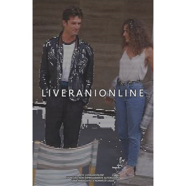 DIAP-RETROSPETTIVA RUPERT EVERETT ATTORE NELLA FOTO RUPERT EVERETT CON VALERIA GOLINO A VENEZIA NELL\'ANNO 1987 AG ALDO LIVERANI SAS