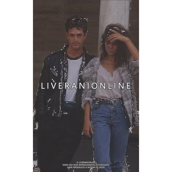 DIAP-RETROSPETTIVA RUPERT EVERETT ATTORE NELLA FOTO RUPERT EVERETT CON VALERIA GOLINO A VENEZIA NELL\'ANNO 1987 AG ALDO LIVERANI SAS