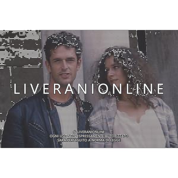 DIAP-RETROSPETTIVA RUPERT EVERETT ATTORE NELLA FOTO RUPERT EVERETT CON VALERIA GOLINO A VENEZIA NELL\'ANNO 1987 AG ALDO LIVERANI SAS