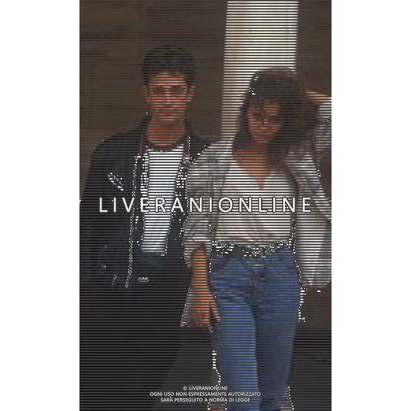 DIAP-RETROSPETTIVA RUPERT EVERETT ATTORE NELLA FOTO RUPERT EVERETT CON VALERIA GOLINO A VENEZIA NELL\'ANNO 1987 AG ALDO LIVERANI SAS