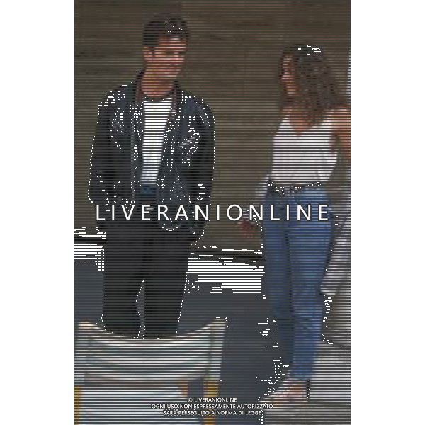 DIAP-RETROSPETTIVA RUPERT EVERETT ATTORE NELLA FOTO RUPERT EVERETT CON VALERIA GOLINO A VENEZIA NELL\'ANNO 1987 AG ALDO LIVERANI SAS