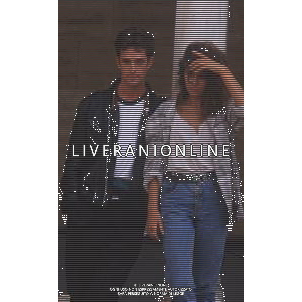 DIAP-RETROSPETTIVA RUPERT EVERETT ATTORE NELLA FOTO RUPERT EVERETT CON VALERIA GOLINO A VENEZIA NELL\'ANNO 1987 AG ALDO LIVERANI SAS