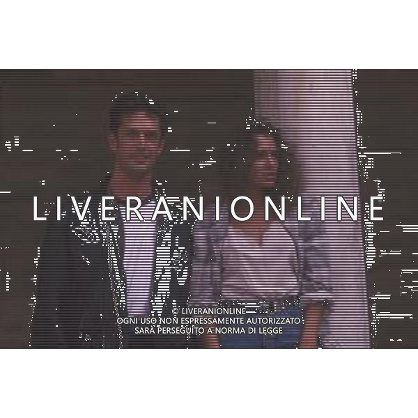 DIAP-RETROSPETTIVA RUPERT EVERETT ATTORE NELLA FOTO RUPERT EVERETT CON VALERIA GOLINO A VENEZIA NELL\'ANNO 1987 AG ALDO LIVERANI SAS