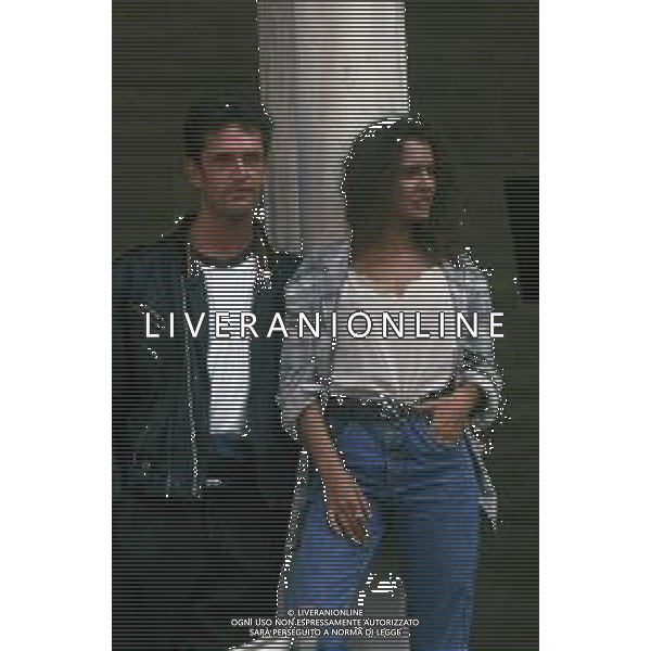 DIAP-RETROSPETTIVA RUPERT EVERETT ATTORE NELLA FOTO RUPERT EVERETT CON VALERIA GOLINO A VENEZIA NELL\'ANNO 1987 AG ALDO LIVERANI SAS