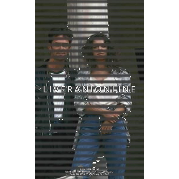 DIAP-RETROSPETTIVA RUPERT EVERETT ATTORE NELLA FOTO RUPERT EVERETT CON VALERIA GOLINO A VENEZIA NELL\'ANNO 1987 AG ALDO LIVERANI SAS