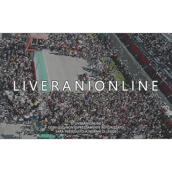 IMOLA 29 09 2024 AUTODROMO ENZO E DINO FERRARI CIV(CAMPIONATO ITALIANO DELLA VELOCITA\')PRIMA DELLA GARA CIV SUPERBIKE L\'OMAGGIO AL PILOTA SCOMPARSO 14/09/2024 LUCA SALVADORI DA PARTE DEI PILOTI SUPERBIKE CIV,TIFOSI E AUTORITA\' NELLA FOTO LA MOTO DI LUCA SALVADORI IN CENTRO ©SANNA / AGENZIA ALDO LIVERANI SAS
