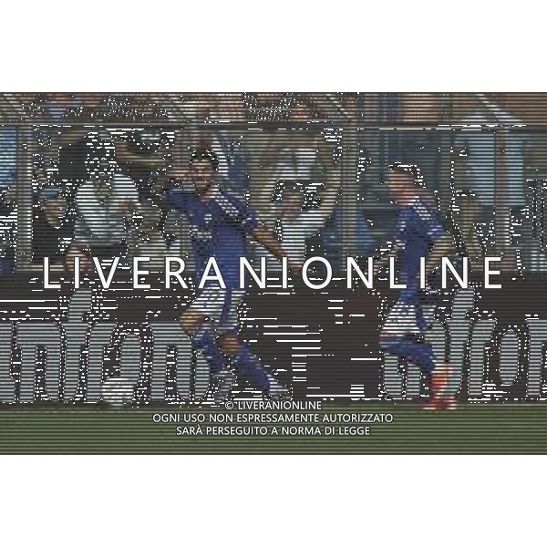 Patrick Cutrone of Como 1907 celebrates after scoring during Como 1907 FC vs Hellas Verona FC, 6° Serie A Enilive 2024-25 game at G. Sinigaglia stadium in Como (CO), Italy, on September 29, 2024. (Photo by Davide Casentini)/ AGENZIA ALDO LIVERANI SAS
