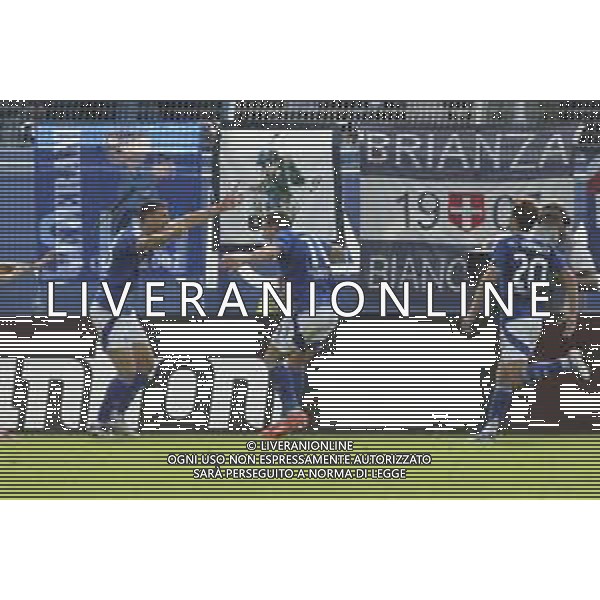 Andrea Belotti of Como 1907 celebrates after scoring during Como 1907 FC vs Hellas Verona FC, 6° Serie A Enilive 2024-25 game at G. Sinigaglia stadium in Como (CO), Italy, on September 29, 2024. (Photo by Davide Casentini)/ AGENZIA ALDO LIVERANI SAS