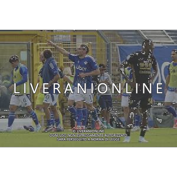 Andrea Belotti of Como 1907 celebrates after scoring during Como 1907 FC vs Hellas Verona FC, 6° Serie A Enilive 2024-25 game at G. Sinigaglia stadium in Como (CO), Italy, on September 29, 2024. (Photo by Davide Casentini)/ AGENZIA ALDO LIVERANI SAS