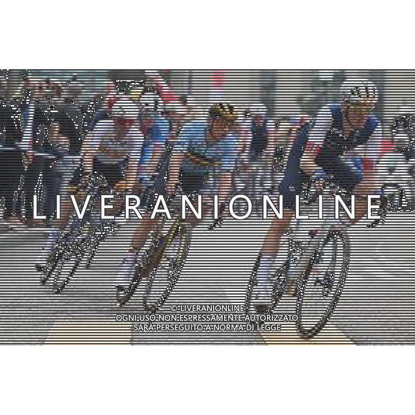 29-09-2024 World Championships Elite; 2024, Dsm - Firmenich Postnl; 2024, Soudal - Quick Step; Bardet, Romain; Evenepoel, Remco; Zurigo; ©SIROTTI / AGENZIA ALDO LIVERANI SAS