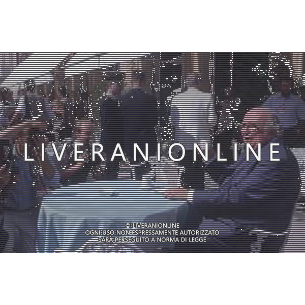 DIAP-RETROSPETTIVA GIOVANNI SPADOLINI POLITICO NELLA FOTO GIOVANNI SPADOLINI A VENEZIA NELL\'ANNO 1990 AG ALDO LIVERANI SAS