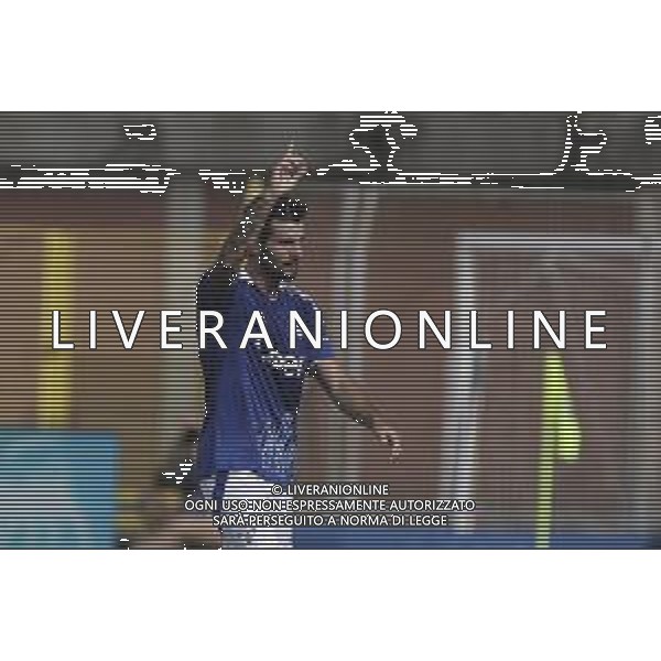Patrick Cutrone of Como 1907 celebrates after scoring during Como 1907 FC vs Hellas Verona FC, 6° Serie A Enilive 2024-25 game at G. Sinigaglia stadium in Como (CO), Italy, on September 29, 2024. (Photo by Davide Casentini)/AGENZIA ALDO LIVERANI SAS