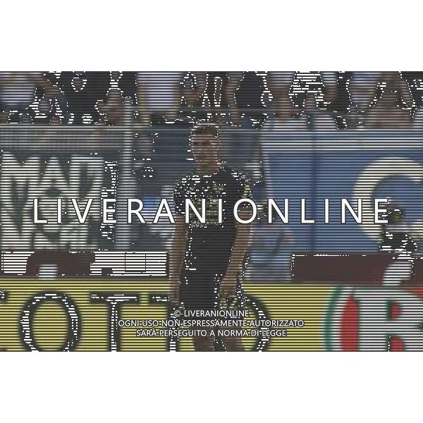 Diego Coppola of Hellas Verona FC expresses disappointment during Como 1907 FC vs Hellas Verona FC, 6° Serie A Enilive 2024-25 game at G. Sinigaglia stadium in Como (CO), Italy, on September 29, 2024. (Photo by Davide Casentini)/AGENZIA ALDO LIVERANI SAS