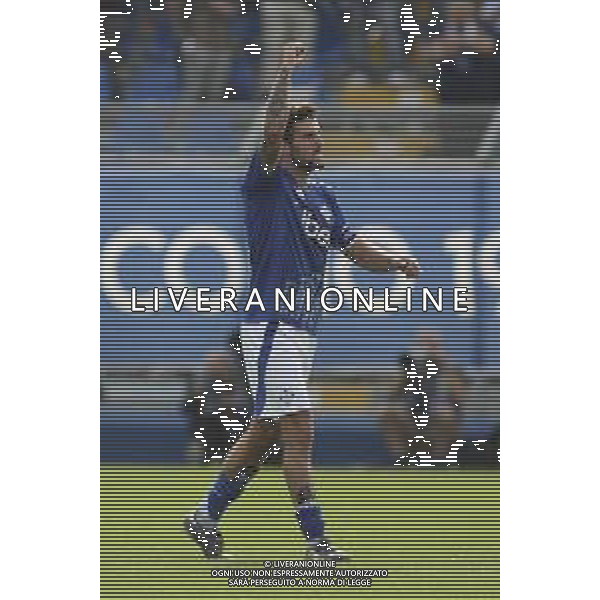 Patrick Cutrone of Como 1907 celebrates after scoring second goal during Como 1907 FC vs Hellas Verona FC, 6° Serie A Enilive 2024-25 game at G. Sinigaglia stadium in Como (CO), Italy, on September 29, 2024. (Photo by Davide Casentini)/AGENZIA ALDO LIVERANI SAS