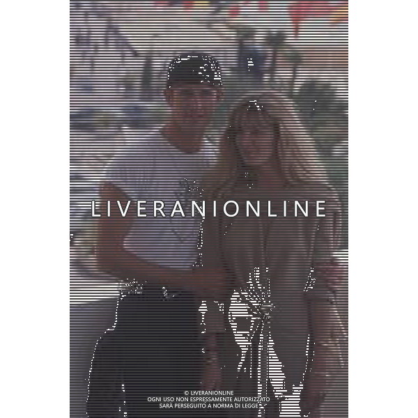 DIAP-RETROSPETTIVA RUPERT EVERETT ATTORE NELLA FOTO RUPERT EVERETT E NATASHA RICHARDSON A CANNES NELL\'ANNO 1990 AG ALDO LIVERANI SAS